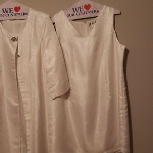 2piece off white suit